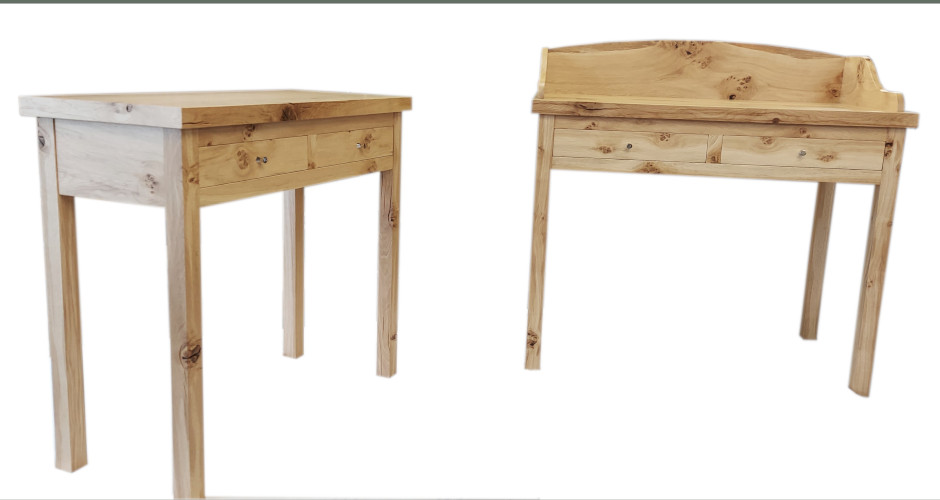 console table and dressing table, pippy oak
